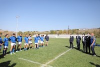პრემიერმა ასპინძაში ფონდ "ქართუს" დაფინანსებით შექმნილი სარაგბო ბაზა დაათვალიერა