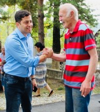ზაზა გაბუნია თიანეთის მუნიციპალიტეტის სოფლებში ადგილობრივ მოსახლეობას შეხვდა