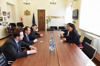 სოფიო ქაცარავა საქართველოს პრეზიდენტის საპარლამენტო მდივანს, დიმიტრი გაბუნიას შეხვდა
