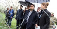 უკრაინის საგარეო საქმეთა მინისტრი პავლო კლიმკინი საოკუპაციო ხაზთან მდებარე სოფელ ხურვალეთს ეწვია