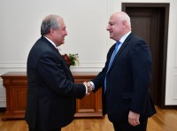 გიგი წერეთელი სომხეთის პრეზიდენტს შეხვდა