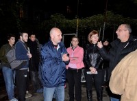 დავით უთმელიძე ყაზბეგისა და ვაჟა-ფშაველას გამზირის მცხოვრებლებს შეხვდა