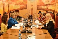 გუგული მაღრაძე ეუთოს პროექტის “ქალების ლიდერობა საზღვრის უსაფრთხოების მართვაში“ წარმომადგენლებს შეხვდა