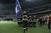 შსს-ს მეხანძრე-მაშველებს „დინამო არენაზე“ ოვაციით შეხვდნენ