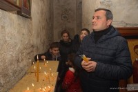 სენაკში სებასტიის ტბაში წამებული 40 მოწამის ხსენების დღე აღნიშნეს