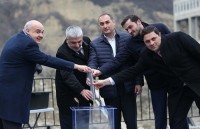 დიმიტრი ქუმსიშვილმა ახალი ჰესის მშენებლობის დაწყების ცერემონიაში მიიღო მონაწილეობა