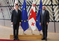 გიორგი გახარია ევროპული საბჭოს პრეზიდენტ შარლ მიშელს შეხვდა