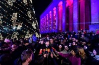 თბილისის მთავარი ნაძვის ხე საზეიმოდ განათდა