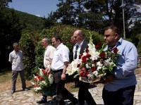 რუსლან აბაშიძემ ტამიშის ბრძოლის დროს დაღუპული გმირების ხსოვნას პატივი მიაგო
