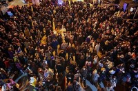 აქციის მონაწილეები მთავრობის გადადგომას ითხოვენ