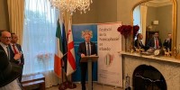ირლანდიაში საქართველოს საელჩოში ფრანკოფონიის ლიტერატურული პრემიის გადაცემის ცერემონია გაიმართა